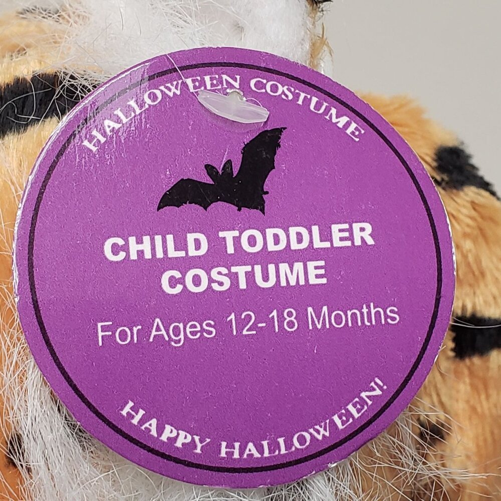 Chrisha Playful Plush Tiger Halloween Costume Size 12-18 Months - Picture 6 of 11